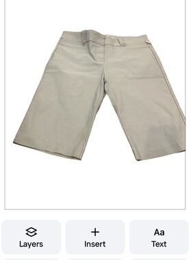 Have & Have Light Gray Bermuda Shorts